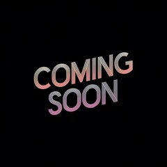 Obraz premium Coming Soon Announcement Gradient Text Design