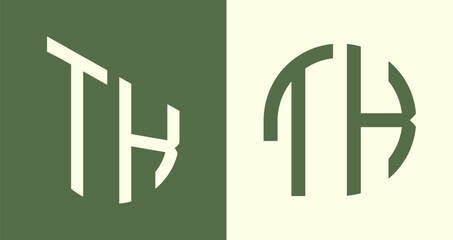 Creative simple Initial Letters TK Logo Designs Bundle.