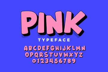 retro comic pop art alphabet design