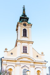 Obraz premium Church tower clock