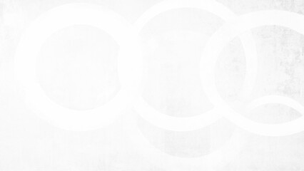 Abstract soft background, White abstract background with white circle rings in faded distressed vintage grunge texture design, old geometric pattern paper in modern art design. 