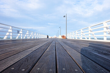 Shorncliffe pier, jetty, beach and bayside views, QLD