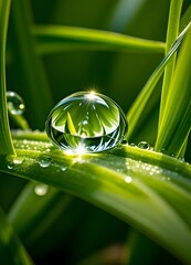 water drop on leaf