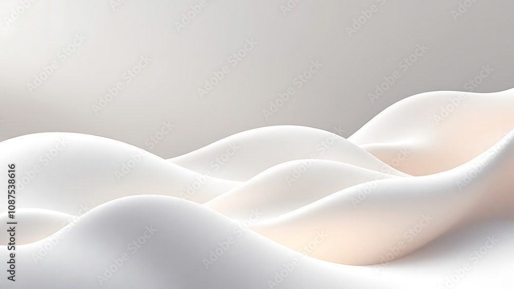 Aufkleber abstract white studio room with light and shadow from window background for product display presenta