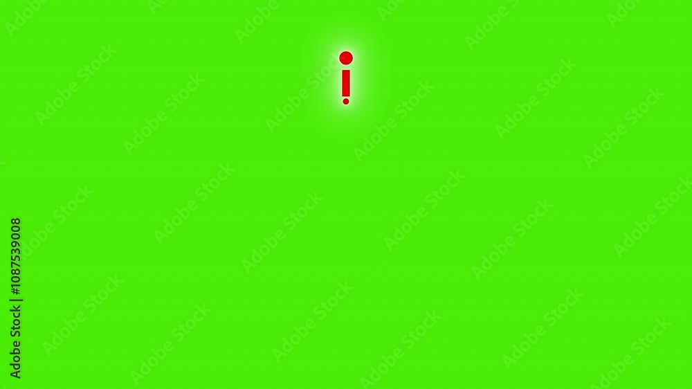 Poster loading circle icon animation on green screen