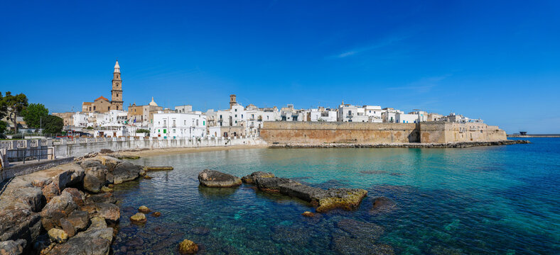 Panoramic view of beautiful old town Monopoli 