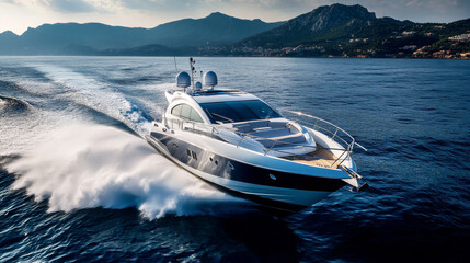 Every line and curve of the yacht reflects precision and sophistication.