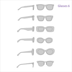 2D vector glasses are digital illustrations of eyewear created using vector graphics, offering scalable and customizable designs.