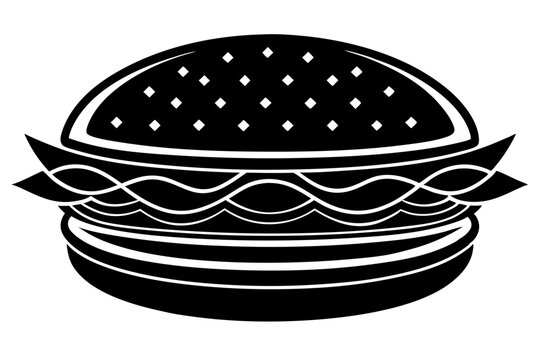 recommend clip art: fast food silhouette vector illustration,Burger and drink icon, hamburger and soda silhouette vector Burger and Fries Combo | isolated vector silhouette illustration on white background.