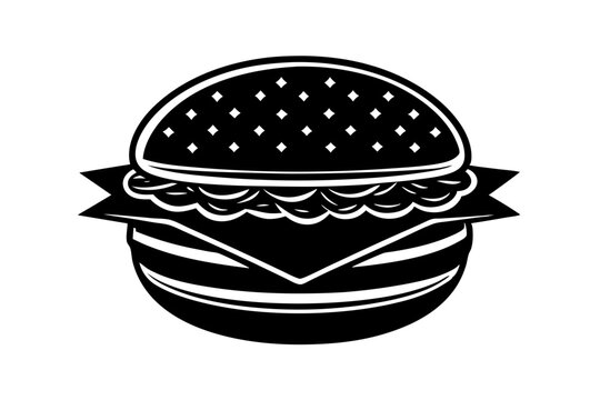 recommend clip art: fast food silhouette vector illustration,Burger and drink icon, hamburger and soda silhouette vector Burger and Fries Combo | isolated vector silhouette illustration on white background.