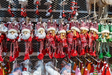 Fototapeta premium Christmas decorations store