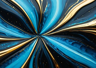 Mystical Geode Wonders in Soft Focus, Swirling Blue Mists Envelop Amber and Rose Quartz