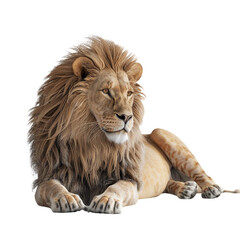 Obraz premium Majestic Lion with a Powerful Gaze