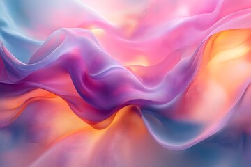 Fototapeta premium Fluid abstract background with swirling, wave, smoke soft vibrant colours in shades of teal, magenta, and gold