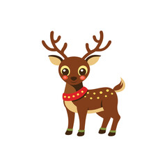 reindeer with Christmas hat