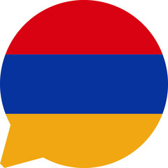 Chat Icon on Armenia Flag