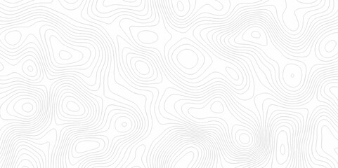 Vector geography landscape Topo contour map on white background, Topographic contour lines. Seamless pattern with lines Topographic map. Geographic mountain relief diagram line wave carve pattern