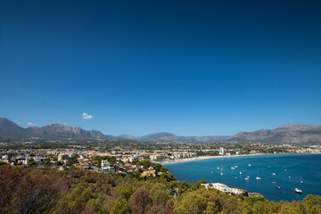 Fototapeta premium landscape view of the natural sea bay