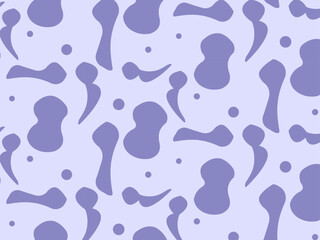 Hand-drawn flat doodle shape pattern illustration