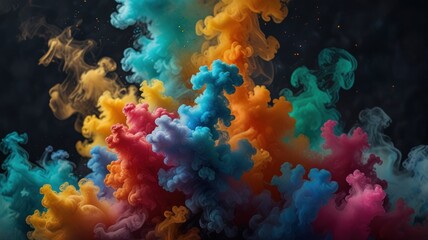 Colorful Ink Explosions