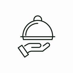 dinner lunch breakfast food icon vector sign 