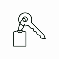 key security protect room icon vector sign