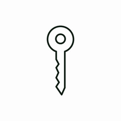 key security protect room icon vector sign