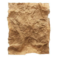 Obraz premium Crumpled Brown Paper