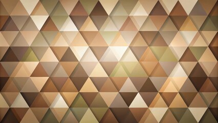 Fototapeta premium Abstract Geometric Pattern with Overlapping Triangles in Earthy Tones