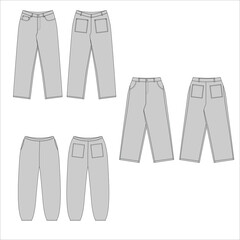 Pants are lower-body garments, available in various styles and materials, designed for comfort and versatility in casual or formal settings.