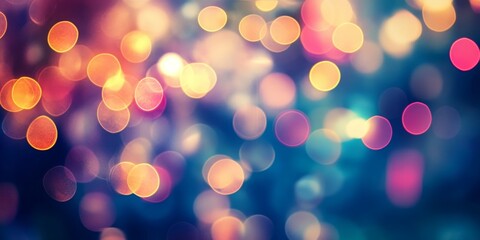 Fototapeta premium Bokeh blur light creates a captivating vintage color tone ideal for backgrounds this bokeh blur light effect enhances creativity and adds a nostalgic feel to any design project.