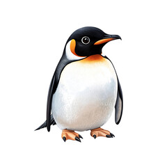 Obraz premium Adorable Emperor Penguin Illustration - Antarctic Wildlife