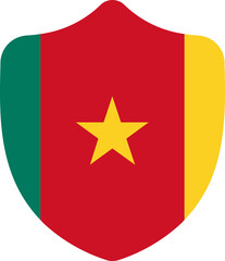 Shield Shape of Cameroon Flag