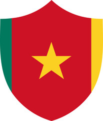 Shield Icon of Cameroon Flag