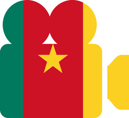 Cameroon Flag on Documenrty icon