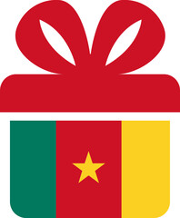 Cameroon Flag on Gift Icon