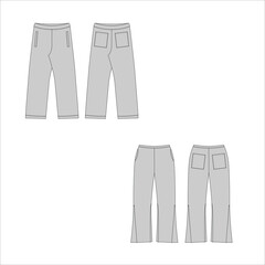 set of jeans vector file.......... mens and women