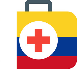 Colombia flag on Doctor bag