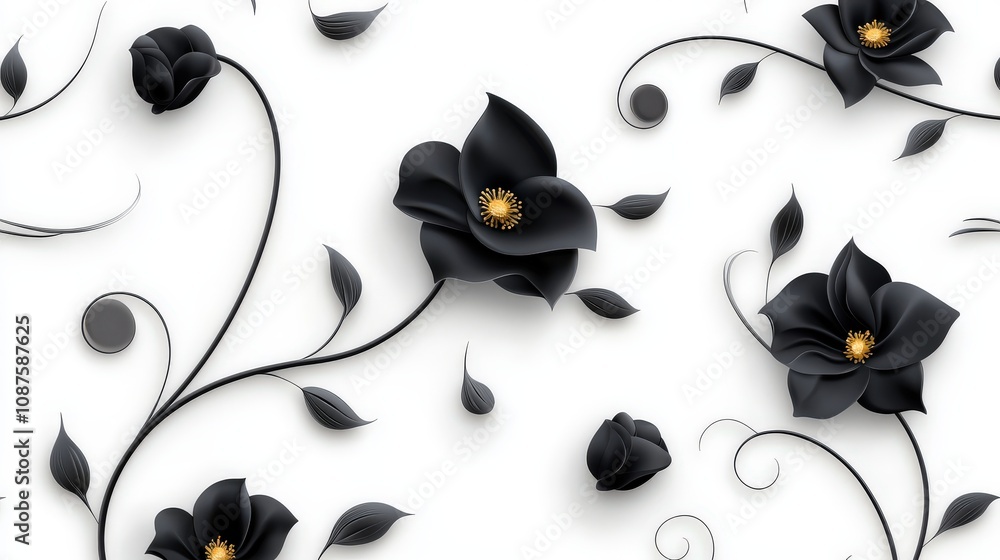 Poster seamless pattern with subtle design elements, perfect for modern and elegant design projects, isolat