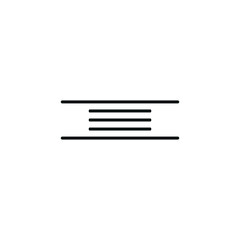 Align icon vector white background