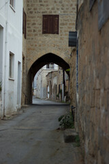 Narrow streets inside the castle