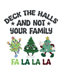 Christmas trendy typography t-shirt design
