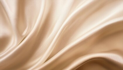 Obraz premium light beige grainy gradient background vanilla toned blurry cosmetics background silk drapery backdrop