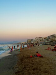 Fototapeta premium Sunset by the Beach