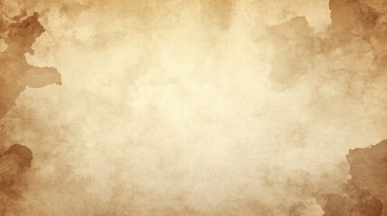 Aged Paper Texture Background Showing Brown Stains