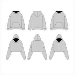 illustration of clothes...... hoodies men and women