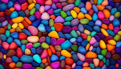 trendy colorful small sea stone pebble background multicolored abstract beach nature pattern