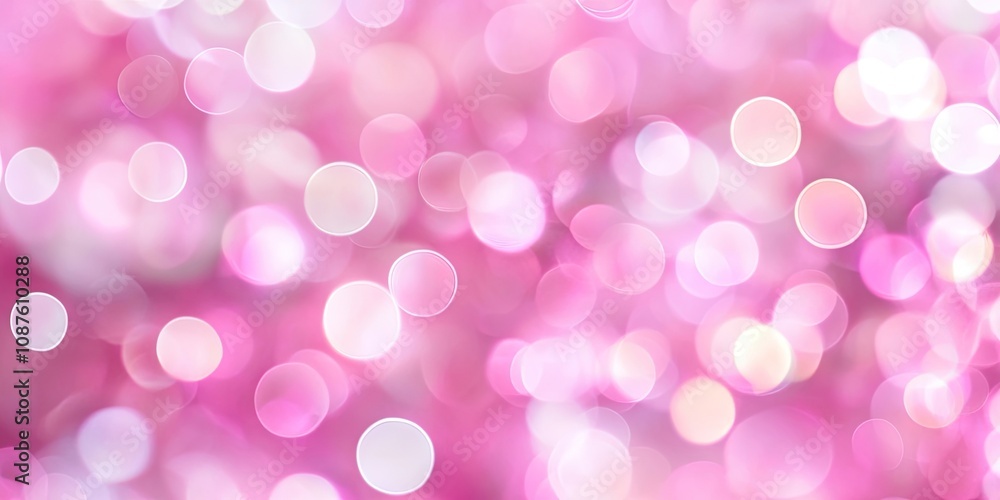 Poster soft pink bokeh creates a beautiful blurred abstract background, ideal for artistic designs. this pi