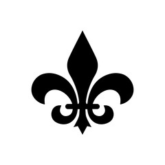 Fleur de lis icon signage trendy design template. © Muhammad