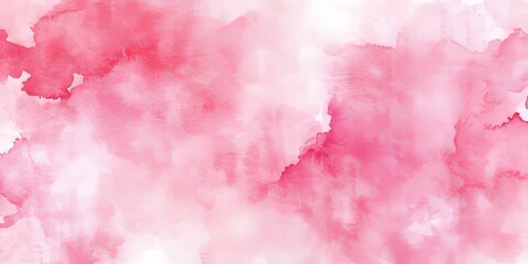Fototapeta premium Soft pink watercolor background on textured paper creates a stunning visual effect. This pink watercolor background enhances any design with its gentle hues and artistic flair.